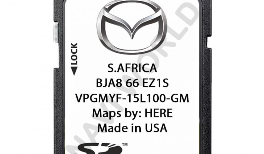 Mazda South Africa BJA866EZ1S Sat Nav SD card 2024