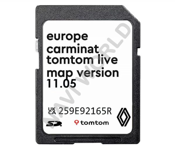 Снимка - Renault Carminat TomTom Live 11.05 SD карта Европа 2023 г