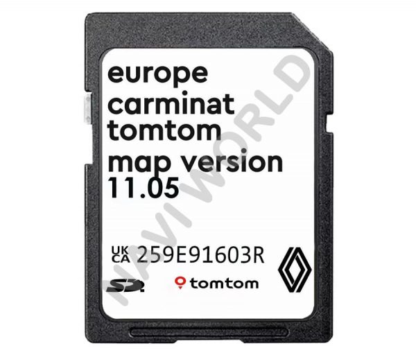 Снимка - Renault Carminat TomTom Non Live 11.05 SD карта Европа 2023 г