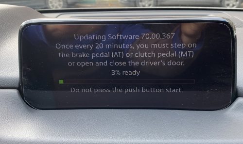 Mazda Connect Firmware Update 70.00.367 EU photo review