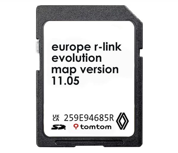 Снимка - Renault R-Link TomTom 11.05 SD карта Европа 2023 г