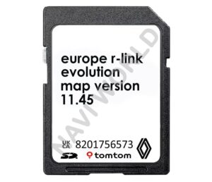 Renault 8201756573 R-Link TomTom 11.45 Sat Nav SD Card Europe 2025