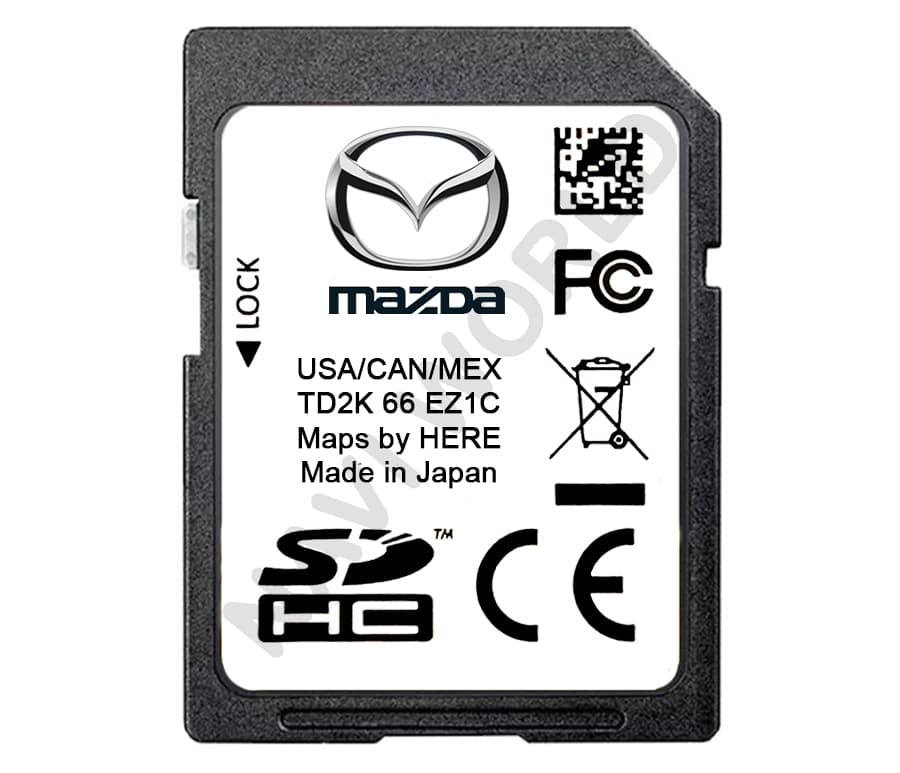 Mazda USA / Canada / Mexico KR9D66EZ1C GPS Navigation SD Card 2026