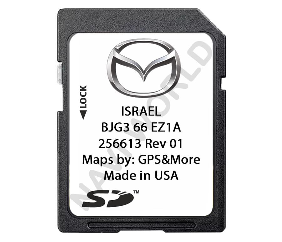 Mazda BJG366EZ1A SD card Israel 2024 Navi World