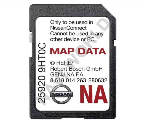 Снимка - Nissan 25920-9HT0C SD карта Северна Америка 2020 г