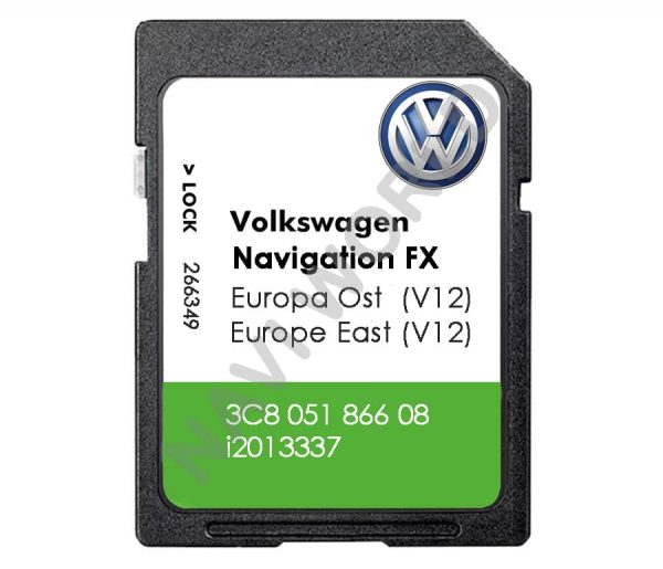Снимка - Volkswagen 3C805186608 RNS 310 Източна Европа sd карта 2020 г.
