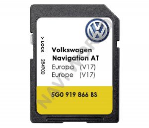 Discover Media MIB2 Tarjeta SD Update VW Navigation AS Europe 1 V11 MIB2 5NA 919 866 S 