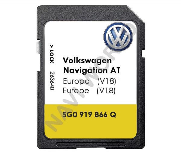 Ảnh - Thẻ SD Volkswagen 5G0919866Q Discover Media TẠI MIB1 Châu Âu 2023