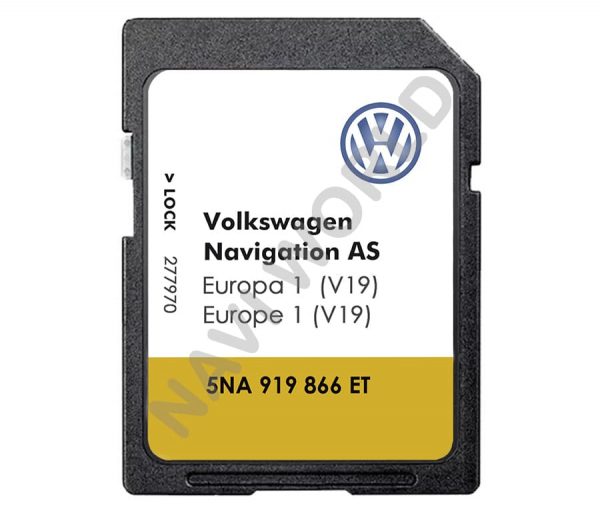 Fotografie - Volkswagen 5NA919866ET V19 Media AS MIB2 SD card Europa 2024