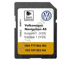 Volkswagen VW 5NA919866MU / V03959823NA V23 Media AS MIB2 Sat Nav SD card Europe 2026