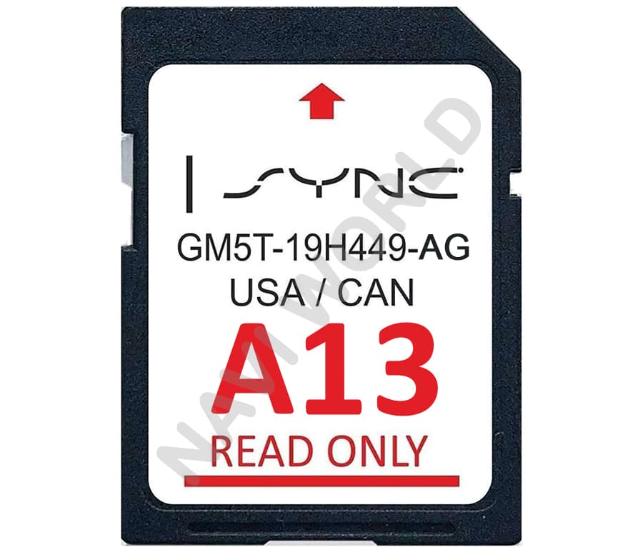 Latest 2022 A13 Navi.on SD Card GM5T-19H449-AG Compatible with Ford & Lincoln Sync USA/Canada Maps 