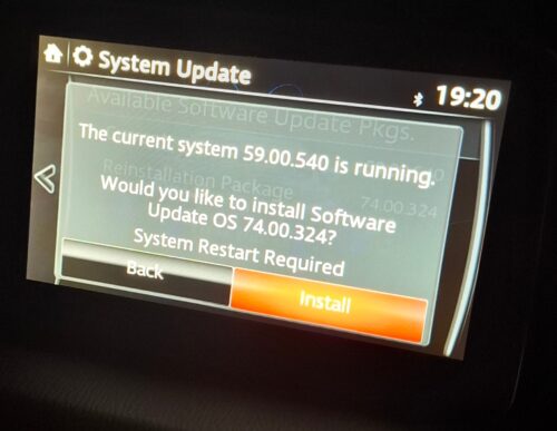 Click to view full screen EU Mazda Connect Firmware Update 74.00.324 EU photo review
