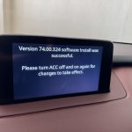EU-s Mazda Connect firmware-frissítés 74.00.324 EU-fotó-ellenőrzés