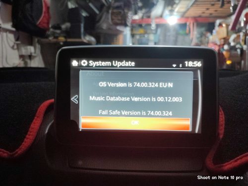 EU Mazda Connect Firmware Update 74.00.324 EU photo review