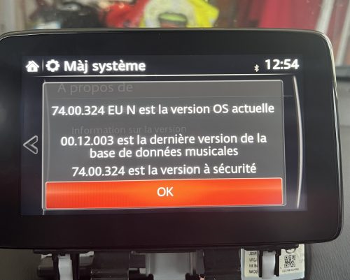 Актуализация на фърмуера на Mazda Connect за ЕС 74.00.324 Преглед на снимка за ЕС