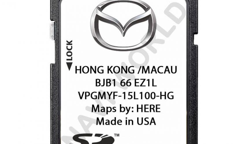 Mazda Hong Kong / Macau BJB166EZ1L Sat Nav SD card 2024