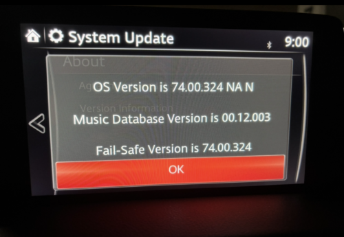 NA Mazda Connect Firmware Update 74.00.324 NA photo review