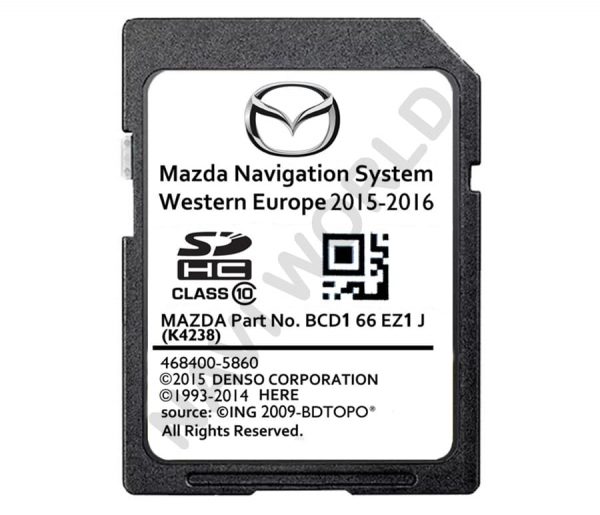 Photo - Mazda Denso BCD166EZ1J SD card Europe 2016