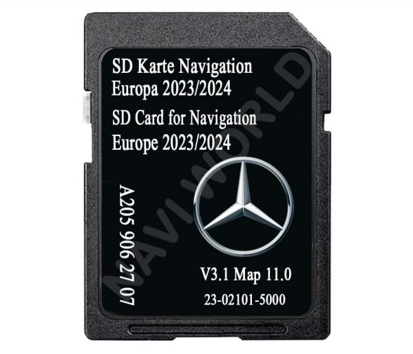 Mercedes Europe A2059062707 sat nav SD card GARMIN MAP PILOT V12.0 2024/2025