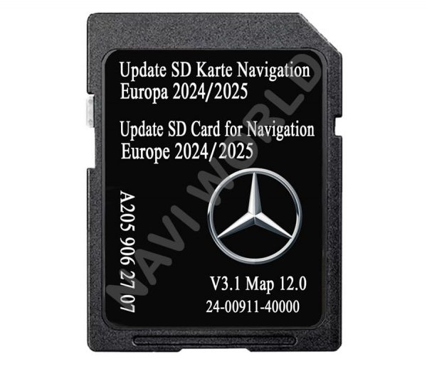 Europe Mercedes A2059062707 Sat Nav SD card GARMIN MAP PILOT V12.0 2024/2025