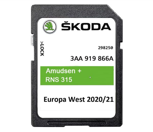 Skoda Amundsen + RNS315 SD Card V12 2021