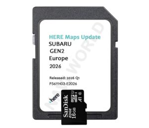 Subaru Gen2 P56YH03-E2026 Navigation Sat Nav Micro SD card Europe 2026