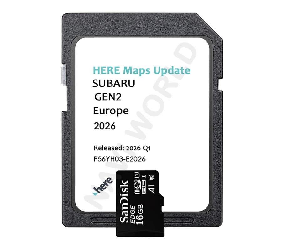 Subaru Gen2 P56YH03-E2026 Navigation Sat Nav Micro SD card Europe 2026