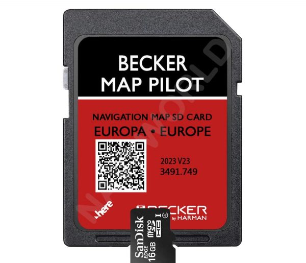 Europe Mercedes Becker Map Pilot v23 Sat Nav SD Card 2023