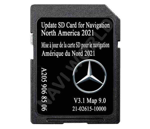 Foto - Mercedes Nordamerika A2059068506 SD-kort GARMIN MAP PILOT V9.0 2021