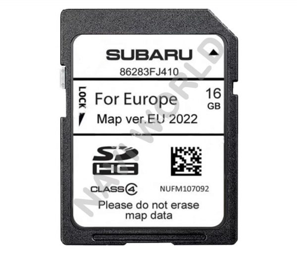 Subaru 86283-FJ410 Starlink Gen1 Navigation Sat Nav SD card Europe 2022