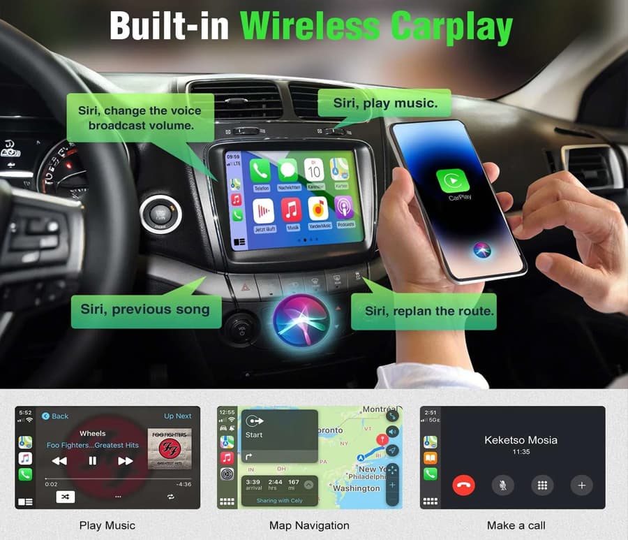 Maserati Wireless CarPlay Android Auto Ghibli Quattroporte 2013 2014 2015