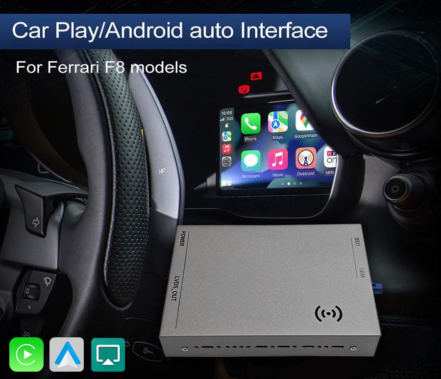 Ferrari F8 Tributo F8 Spider Wireless CarPlay Android Auto