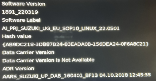 Suzuki SLDA 1891 firmware update photo review