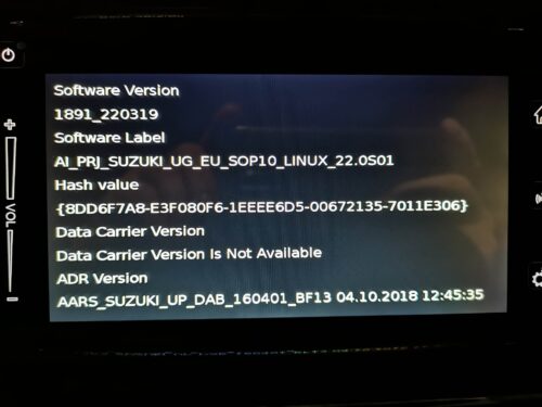 Suzuki SLDA 1891 firmware update photo review