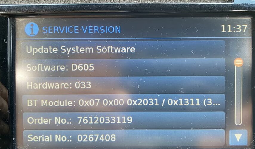 How to update firmware on Nissan Connect 3. Firmware update D605