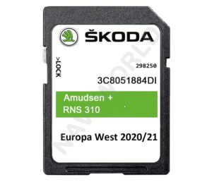 Skoda Amundsen + / RNS315 Sat Nav SD Card V12 2021